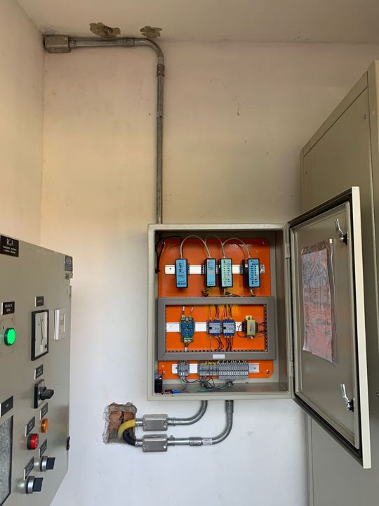 Painel de telemetria ControlFlex em estação de bombeamento