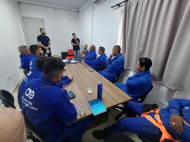 Treinamento da equipe de operação - Águas de Governador Valadares