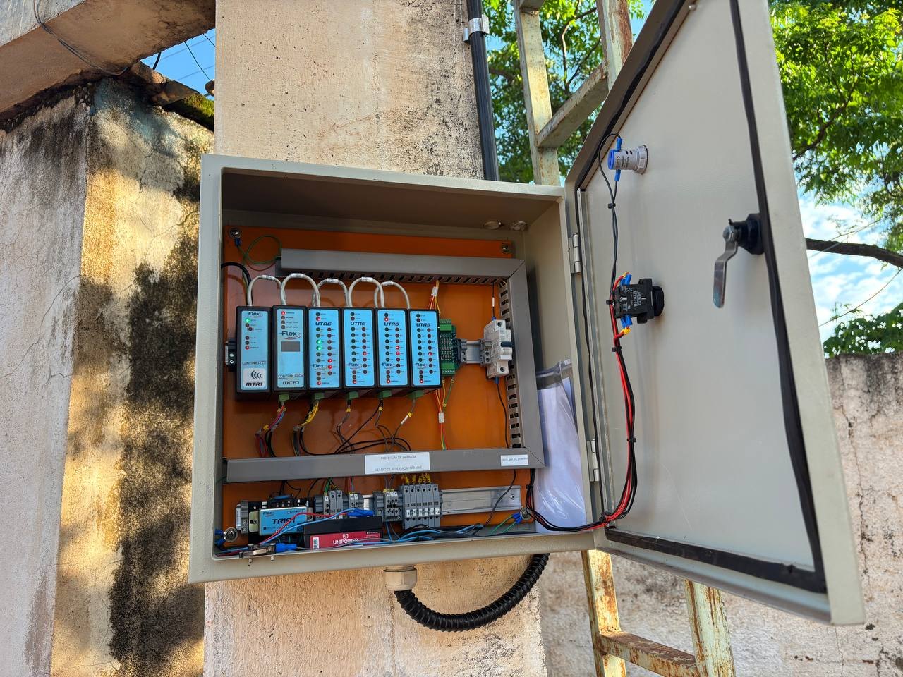 Figura 5: Painel de telemetria do Centro de Reservação São José, com os módulos ControlFlex.